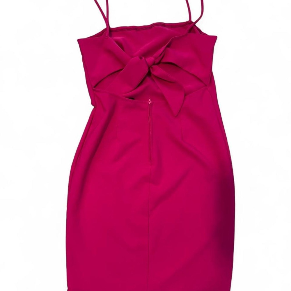 Windsor Hot pink mini dress with bow detail Size L